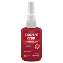 2760 Threadlocker, No Primer, High Strength, 250 ml, Red