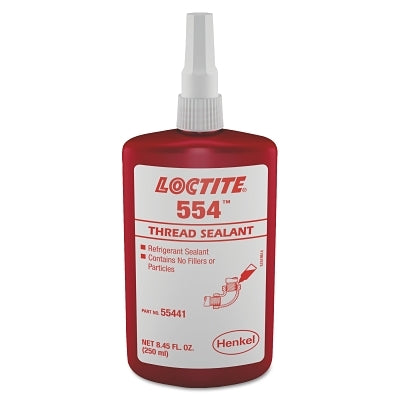 Sellador de roscas 554™, sellador refrigerante, botella de 250 ml, rojo