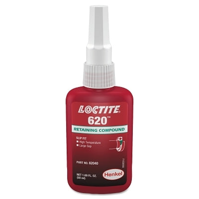 Compuesto de retención 620™ para altas temperaturas, botella de 250 ml, verde, 3800 psi