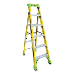 Fiberglass ladder with cross steps, FXS1400HD series, 1.8 m long, 59.5 cm wide, 170 kg, type IAA