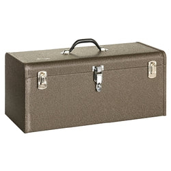 Cajas de herramientas profesionales de 24 pulgadas, 24-1/8 pulgadas de ancho x 8-5/8 pulgadas de profundidad x 9-3/4 pulgadas de alto, acero, marrón