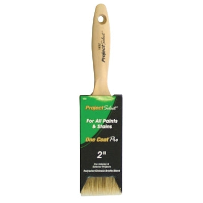 Polyester and china bristle blend, 9/16 in. thick, 2 3/4 in. edge, wooden handle