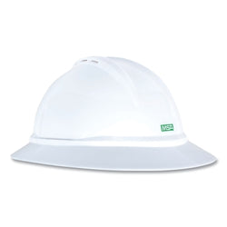 Gorra y sombrero de protección V-Gard® 500, trinquete de 6 puntos, sombrero de ala completa, blanco