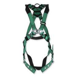 Arnés de cuerpo entero V-FORM™, anillos en D para espalda y caderas, estándar, hebillas RaceFORM™ en pecho y piernas con lengüeta, acolchado para hombros
