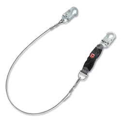 Cordón de seguridad de vanguardia V-SERIES™, 3,6 m, individual, pequeño, con ganchos giratorios/pequeños, cable, fijo, 140 kg