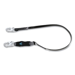 Eslinga de seguridad anticorrosión V-SERIES™, cinta revestida, 1,8 m, ganchos pequeños de acero inoxidable, doble, 140 kg