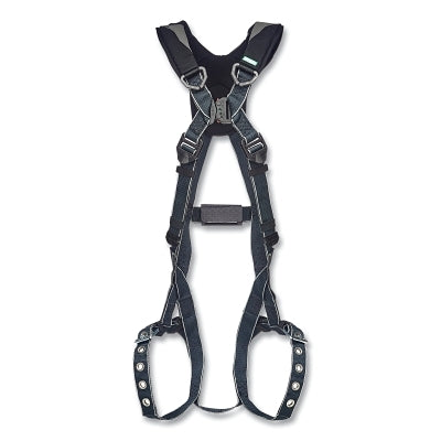 Arnés de cuerpo entero V-FIT™ Arc Flash, anillo D en la espalda, talla XS, correas de piernas con hebilla de lengüeta y pecho de cierre rápido, acolchado para hombros