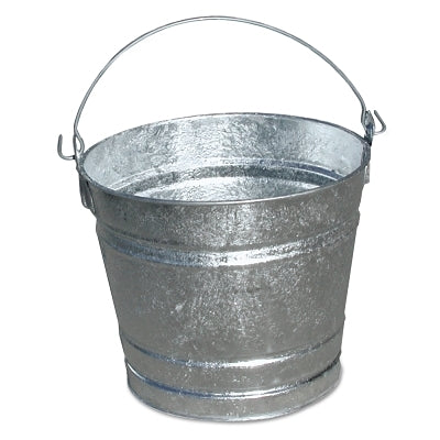 Hot-dip galvanized bucket, 8 quarts