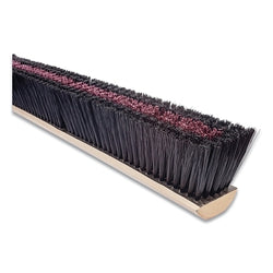 Cepillo para pisos de la línea n.° 11, 24 pulgadas, borde de 3 pulgadas, centro de poliestireno, borde de plástico negro, solo cepillo