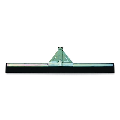 Soft foam rubber brush with steel frame and double edge, 22 inches, black rubber foam, without handle