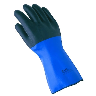 Temp-Tec NL-56 gloves, blue/black, size 10