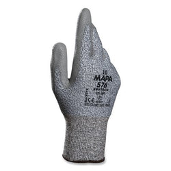 Krytech® 576 cut protection gloves, size 8, A2 cut, grey