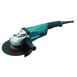 Amoladora angular de 9 pulgadas, 15 amperios, 6600 RPM, interruptor de gatillo trasero, interruptor de CA/CC