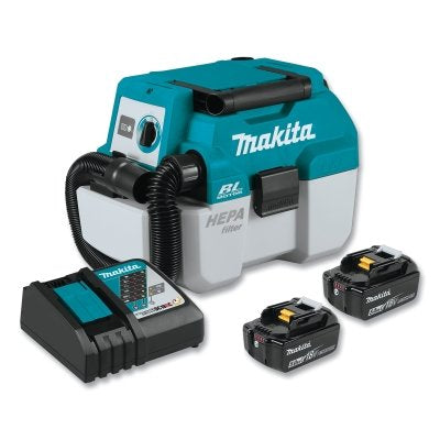 Extractor/aspirador de polvo portátil LXT® de 18 V, húmedo/seco, 2 galones, 181 W, kit