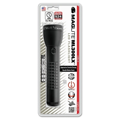 Linterna LED serie ML300LX™, 2 D, negro mate, 524 lúmenes
