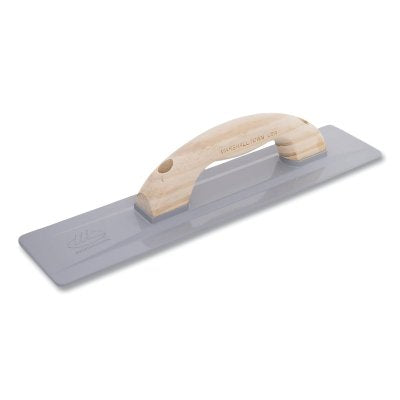 Talocha de mano de magnesio fundido biselado, mango de madera, 16 pulgadas de largo