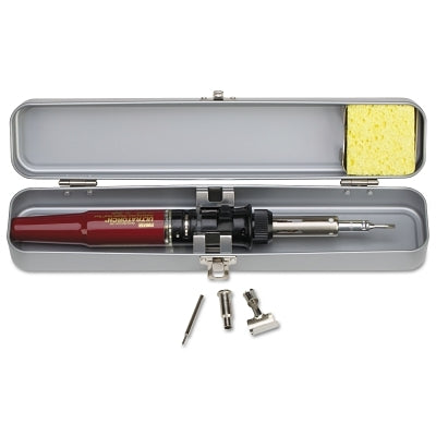 Linternas Ultratorches con carcasa de acero, llave de boca, eyector, puntas Ultratip para soldar y aire caliente.