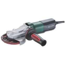 Amoladora angular de cabezal plano, rápida, 6 pulgadas de diámetro, 13,5 A, 9600 RPM, interruptor de paleta, freno, ángulo accesible de 39°