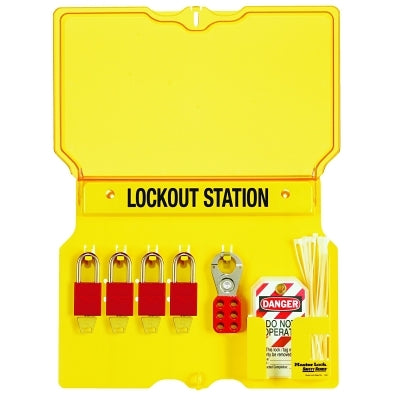 Safety Series™ Lockout Stations with Key Registration Card, 12-1/4" H x 16" W