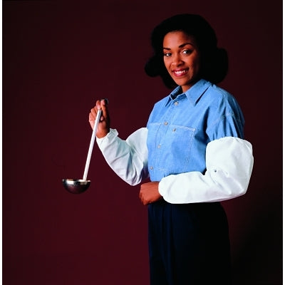 A20 Breathable Sleeve Protectors, 21 Inch, Elastic Top, White