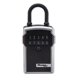 Caja de seguridad con Bluetooth®, 3-1/4" de ancho x 7-13/64" de alto x 2-5/16" de largo, negra/plateada