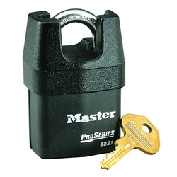 Candados de alta seguridad serie Pro - Cubierta de hierro macizo, 3/8" de diámetro, 3/4" de largo x 7/8" de ancho