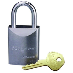 Candados de alta seguridad serie Pro - Acero macizo, 3/8" de diámetro, 1 1/2" de largo x 29/32" de ancho, plateados