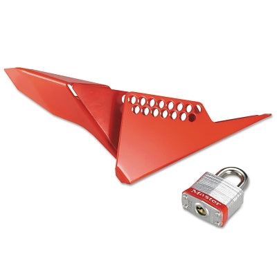 Ball valve locks with handle, 1/4-1 inch valve, red color
