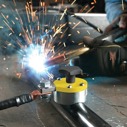 Magnetic ground clamp, 800 A, adjustable/with fins