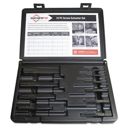 10-piece screw extractor set, 1/8 in. to 13/16 in.