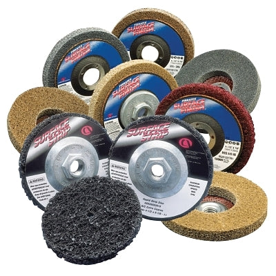 Depressed center grinding wheels, silicon carbide, 4 1/2 in. diameter, extra coarse