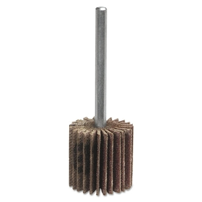 Mini ruedas de aleta de alto rendimiento con vástagos de acero montados, 1 x 1 pulg., grano 320