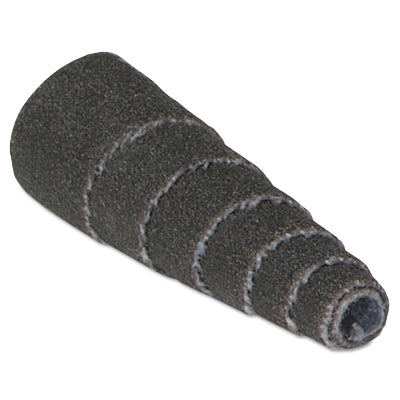 Aluminum Oxide Spiral Rolls, Full Cones, 1/2 x 1 1/2 x 1/8, 50 Grit