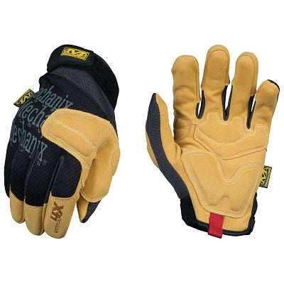 Material4X® padded palm glove, black/tan, medium