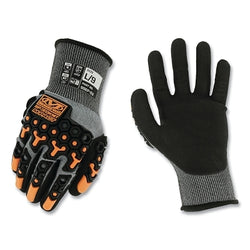 SpeedKnit™ M-Pact® S5EP03 Gloves, HPPE/Nitrile, Extra Large, Grey