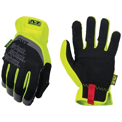 FastFit® E5 cut-resistant gloves, extra-large size, black/yellow