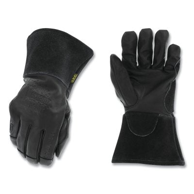Guantes de soldadura CASCADE TORCH™, extragrandes, negros, de 4 pulgadas, forro de algodón ignífugo