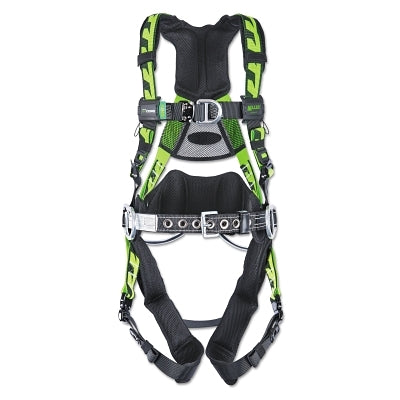 AirCore Wind Power Harness, Front and Side Aluminum D-Rings, Universal Size L/XL, Green