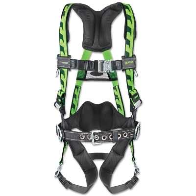 Arnés de cuerpo entero AirCore™, anillo en D de acero en la espalda, talla S/M, correas de conexión rápida, color verde