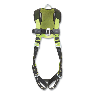 H500 Industry Comfort Full Body Harness, Back D-Ring, Leg/Chest Tongue Buckles, Size 2XL