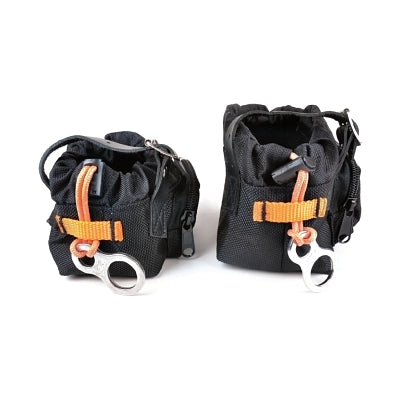 Drill boots with tie-down loop, ballistic nylon, 7 lb capacity, large size