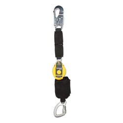 Limitador de caída personal TurboLite™ Flash Bucket Truck Series, 4-1/2 pies, cincha, gancho de seguridad de aluminio, mosquetón de ojo cautivo de aluminio, 420 lb