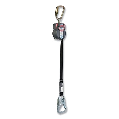 Limitador de caídas personal TurboLite™ T-BAK™ MAX con borde liso, 7.5 pies, cinta Vectran™, gancho de seguridad de acero, 420 lb, una sola pierna