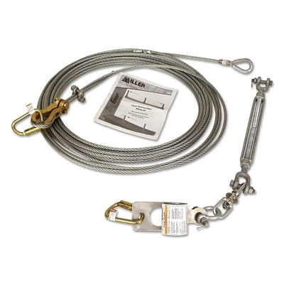 Kit de línea de vida de cable de acero SkyGrip, con dos anclajes de viga fija 8815-12