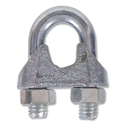 Steel cable clip, 3/8 in., 45 ft lb torque