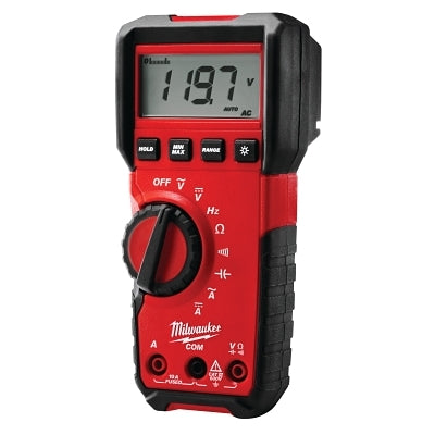 Milwaukee Digital Multimeters, True RMS, 5 Functions, 10 ACA; 10 ADC
