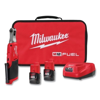 Kit de trinquete de alta velocidad M12 FUEL™, alcance extendido, 35 ft·lb, entrada de 3/8 in, con batería, cargador y bolsa