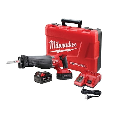 Sierra alternativa inalámbrica M18 FUEL™ SAWZALL®, 18 V, M18™ REDLITHIUM™ XC5.0, carrera de 1-1/4 in, kit con 2 baterías