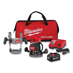 Kit de fresadora M18™ FUEL™ de 18 V y 1/2 pulg., base de inmersión, batería, cargador rápido y accesorios