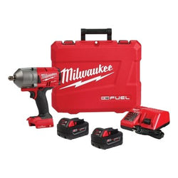 Llave de impacto de torque controlado por yunque extendido Milwaukee® Tool con kit ONE-KEY™, yunque de 1/2 pulg., 5 piezas